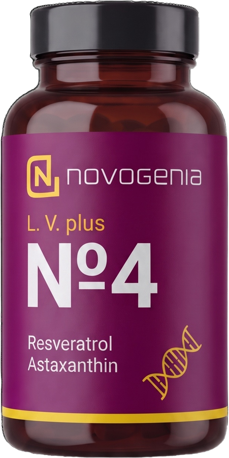 L. V. plus Nº 4 — Resveratrol · Astaxanthin
